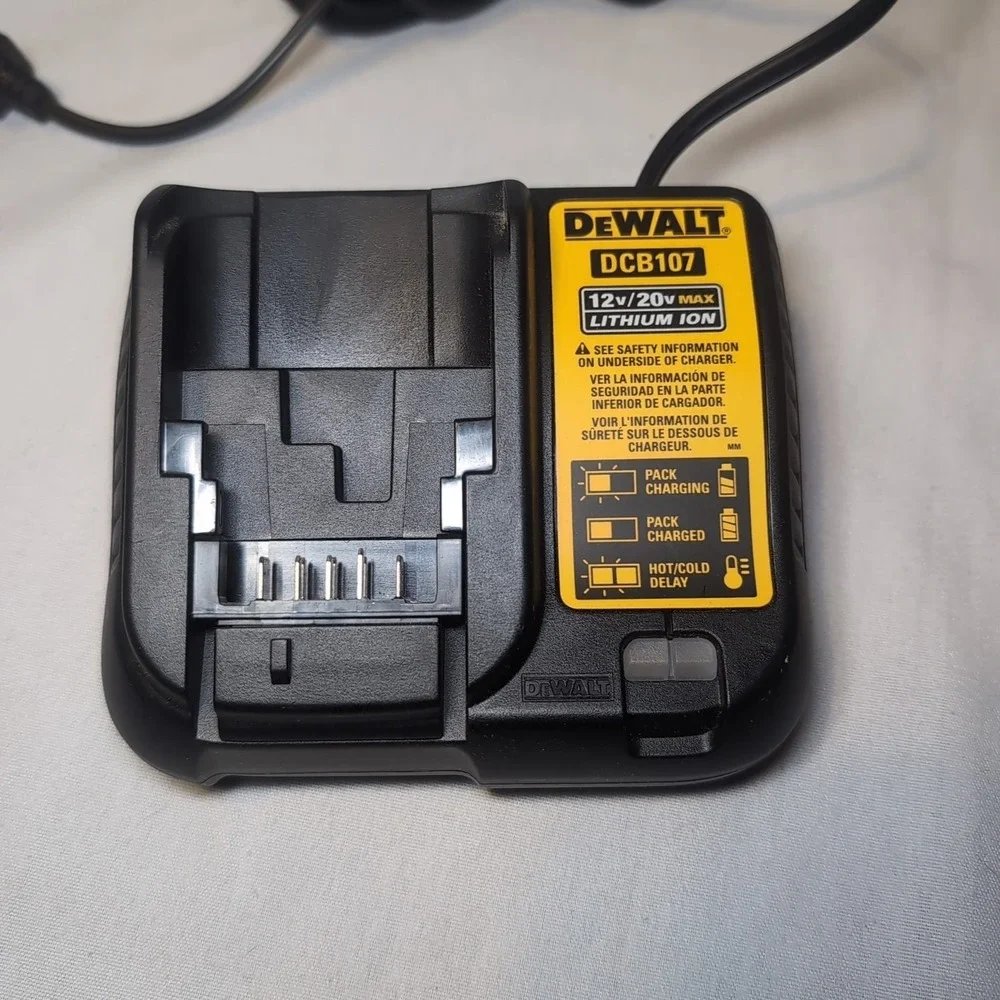 Dewalt DCB107 12V & 20V Max Li-ion Battery Charger replaces DCB100 & DCB112